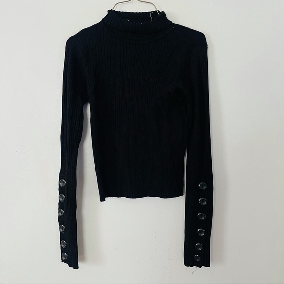 Zara Mock neck ribbed crop top - Picture 1 of 2